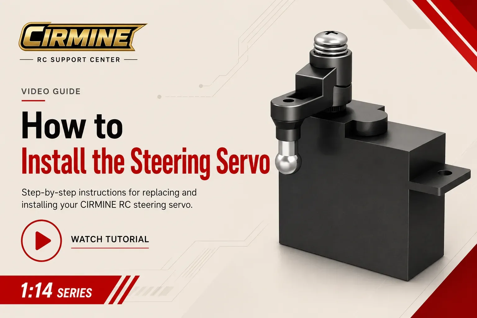 1:14 Scale Servo Installation Guide
