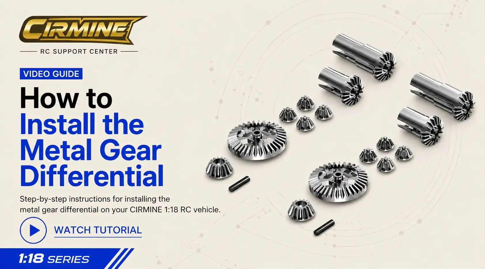 1:18 Scale Differential replacement