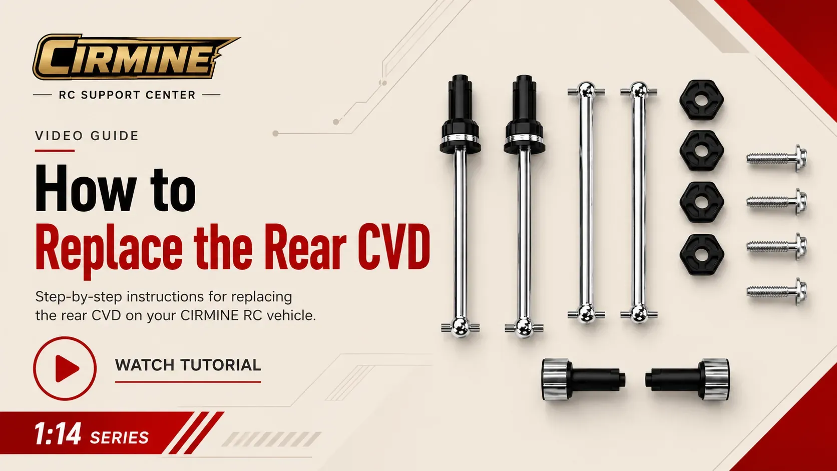 1:14 Scale Rear CVD Installation Guide