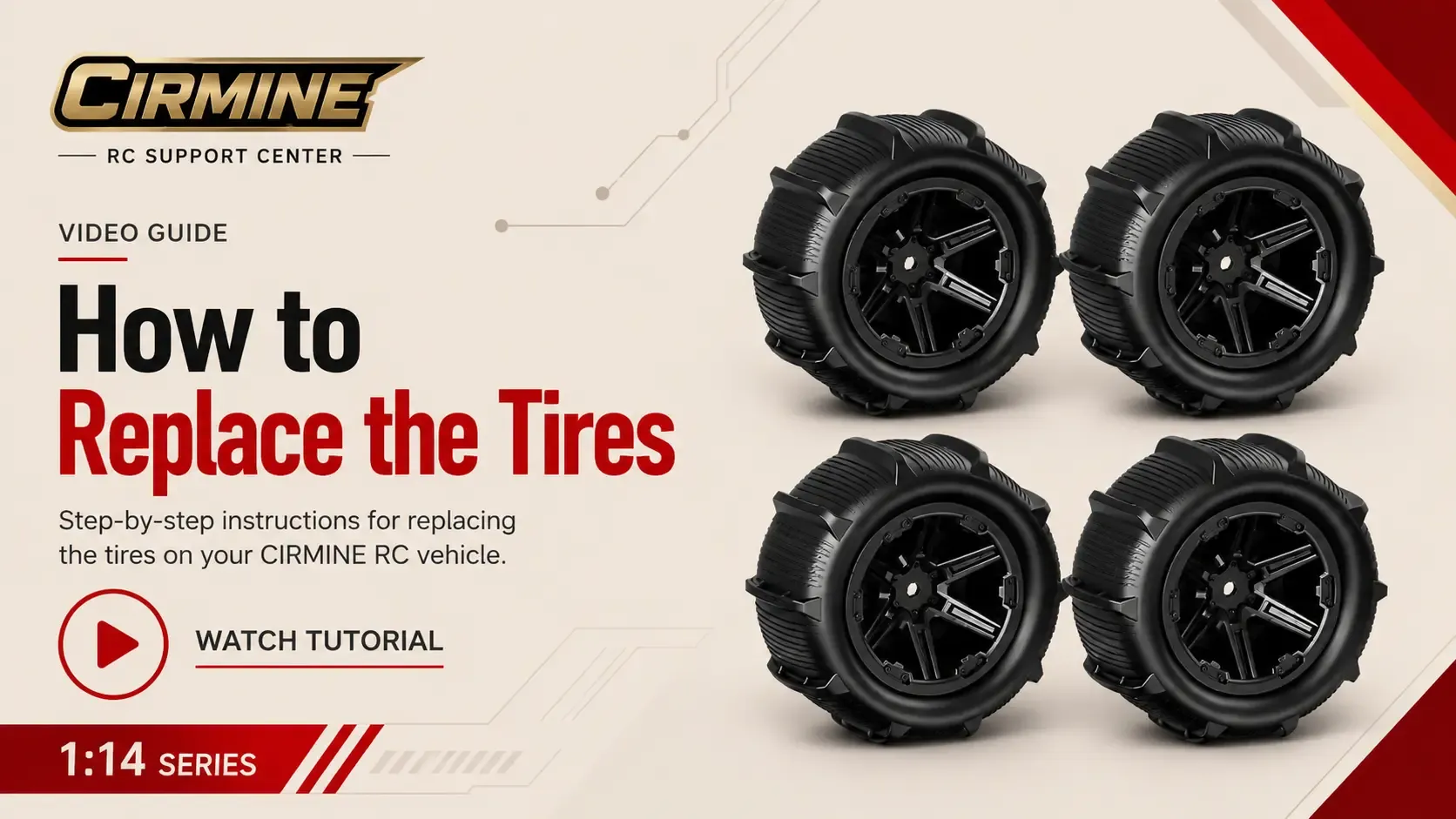 1:14 Scale Sand Tire Installation Guide